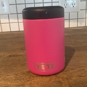 Authentic Limited Edition color Yeti Prickly Pear Pink can koozie